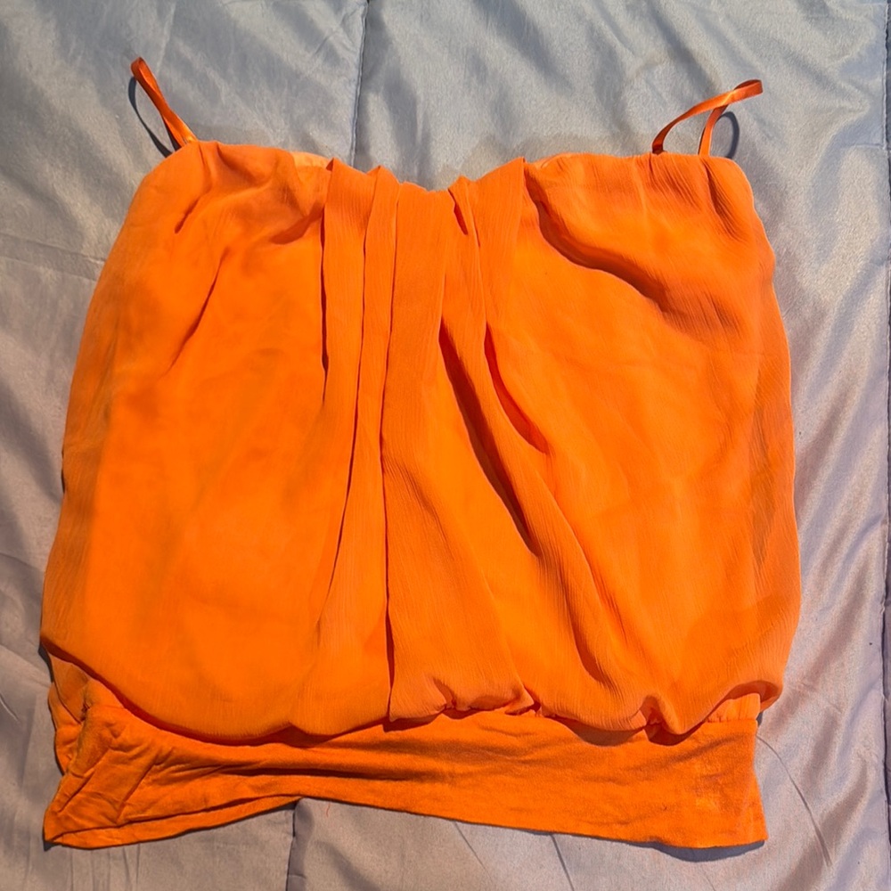 Arden B Bright Orange Camisole Top